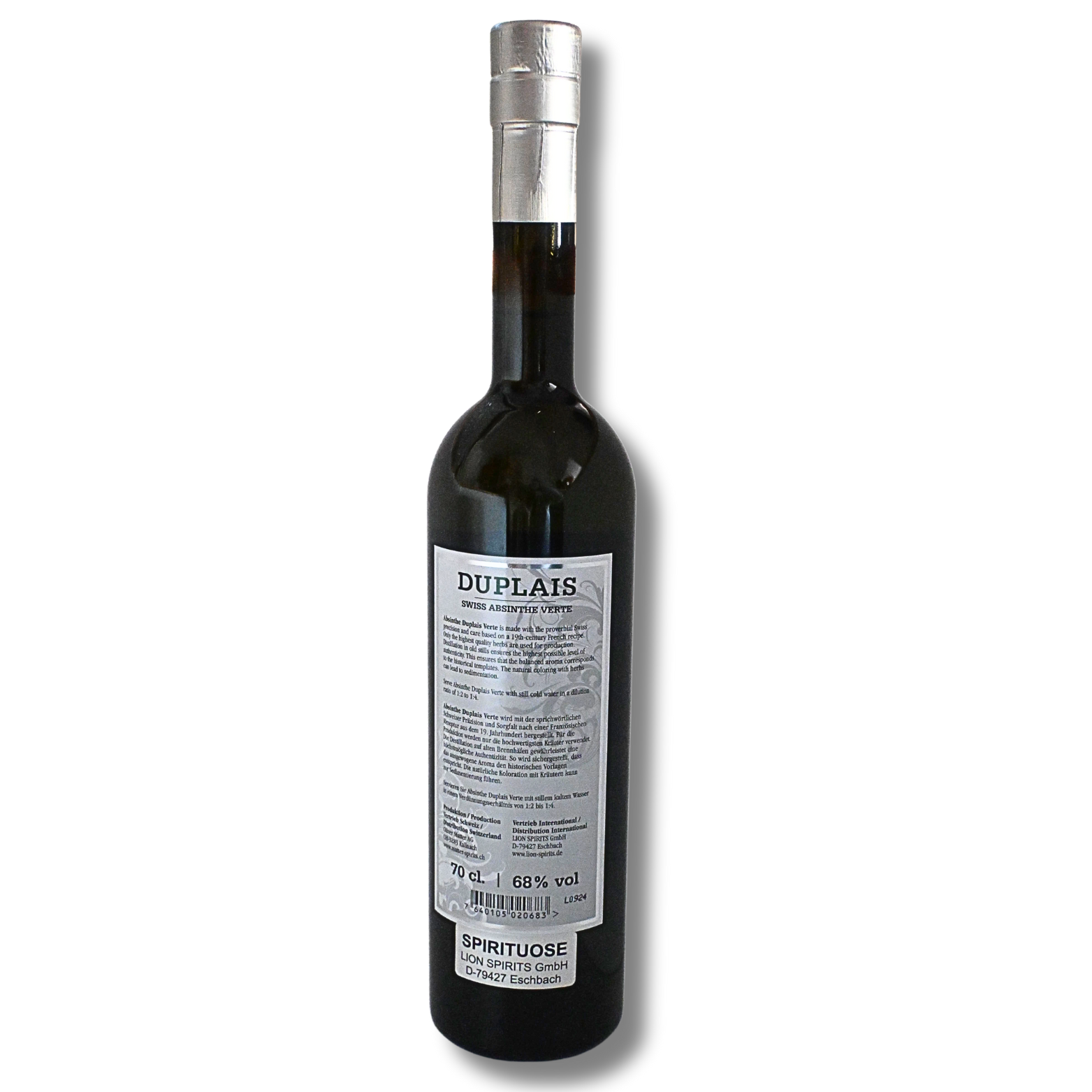 Absinthe Duplais Verte 0,7 Liter und 68 % Vol. – Bild 3