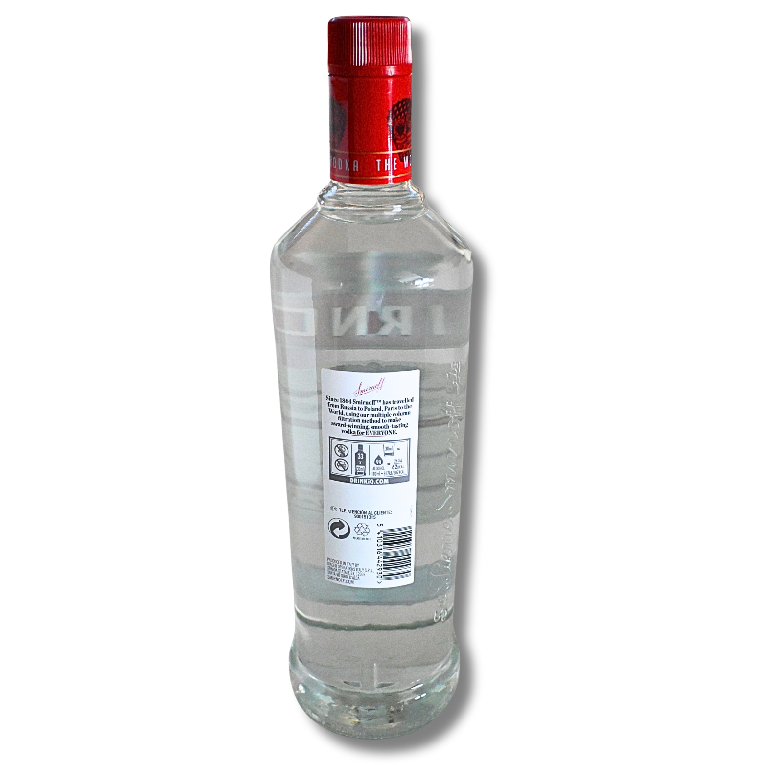 Vodka Smirnoff Red Label 1.0 Liter und 37,5 % Vol. – Bild 5