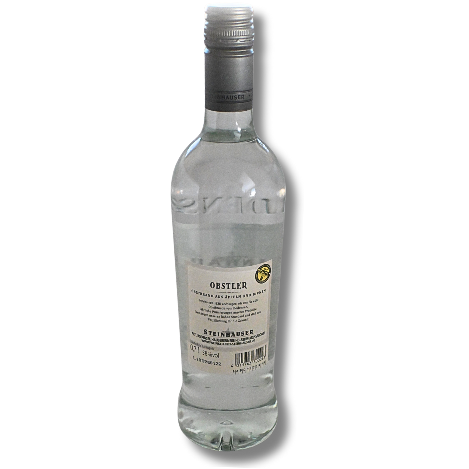 Steinhauser Obstler Bodensee 0,7 Liter und 38 % Vol. – Bild 4