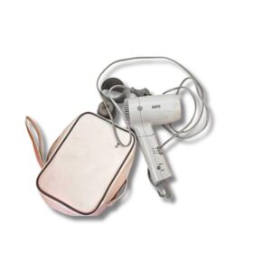 AEG Reise-Fön klappbar mit Tasche – Vintage Haartrockner 110/220V
