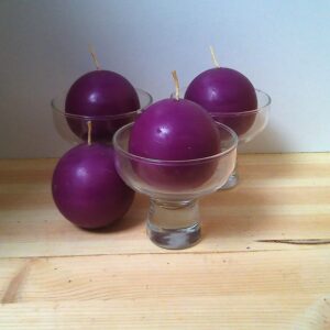 3 Kugelkerzen Becher und 4 Kugelkerzen