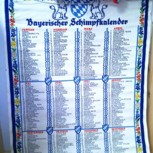 Poster Bayerischer Schimpfkalender