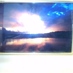 Großes Panorama Foto Landschaft See Sonnenuntergang