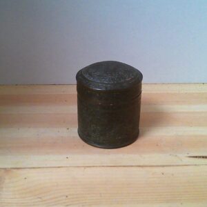 Kleine Dunkelblaue Keramikdose