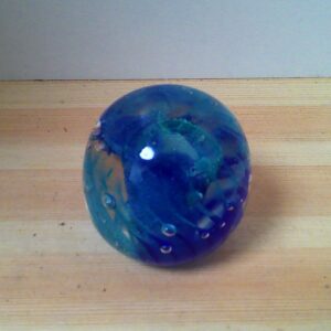 Schöne Blaue Kristallkugel Glänzend