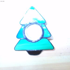 Kleines Teelichtglas in Tannenbaum Form