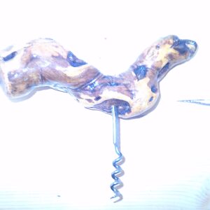 Holzgeschnitzter Korkenzieher