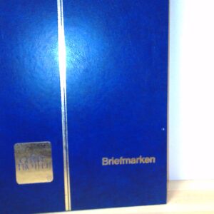 Blaues Hochglanz Briefmarkenalbum