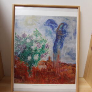 Kunstdruck Blumenstrauß Holzrahmen Modern Art