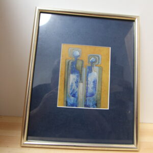 Kunstdruck Zwei Menschen Gerahmt Modern Art