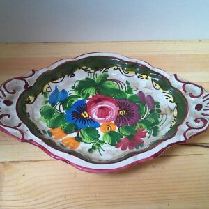 Hübsche Keramikschale mit Blumenmuster