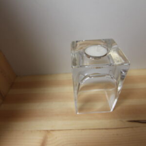 Kleines Kubisches Teelichtglas