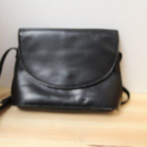 Kleine schwarze Nappaleder Damen Handtasche