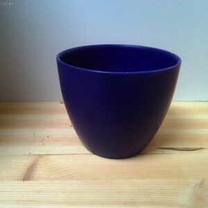 Kleiner Blauer Keramik Blumentopf