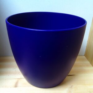 Großer Massiver Blauer Keramikblumentopf