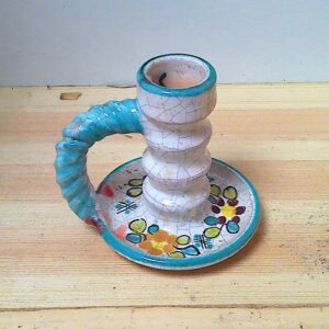 Schöner kleiner Keramik Kerzenständer