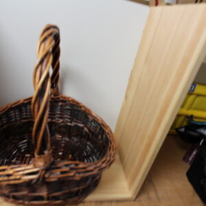 Brauner Bast Einkaufskorb