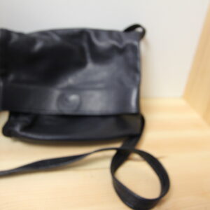 Nette kleine schwarze Damen Leder Handtasche