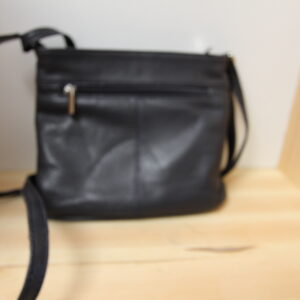 Kleine schwarze Nappaleder Reise Handtasche