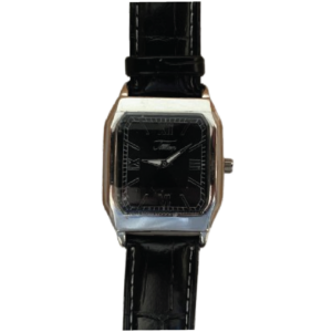 Elegante Armbanduhr mit schwarzem Lederarmband – Marke Teden