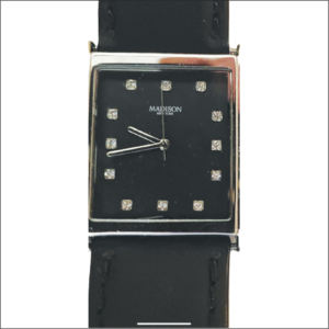 Madison New York Armbanduhr – Edelstahl – 50 m wasserdicht – Datumsanzeige