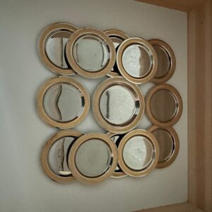 12-teiliges Untersetzer-Set mit Flaschenuntersetzer – runde Untersetzer