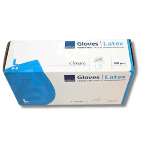 ABENA Latexhandschuhe Classic L 8-9, puderfrei, 100 Stück