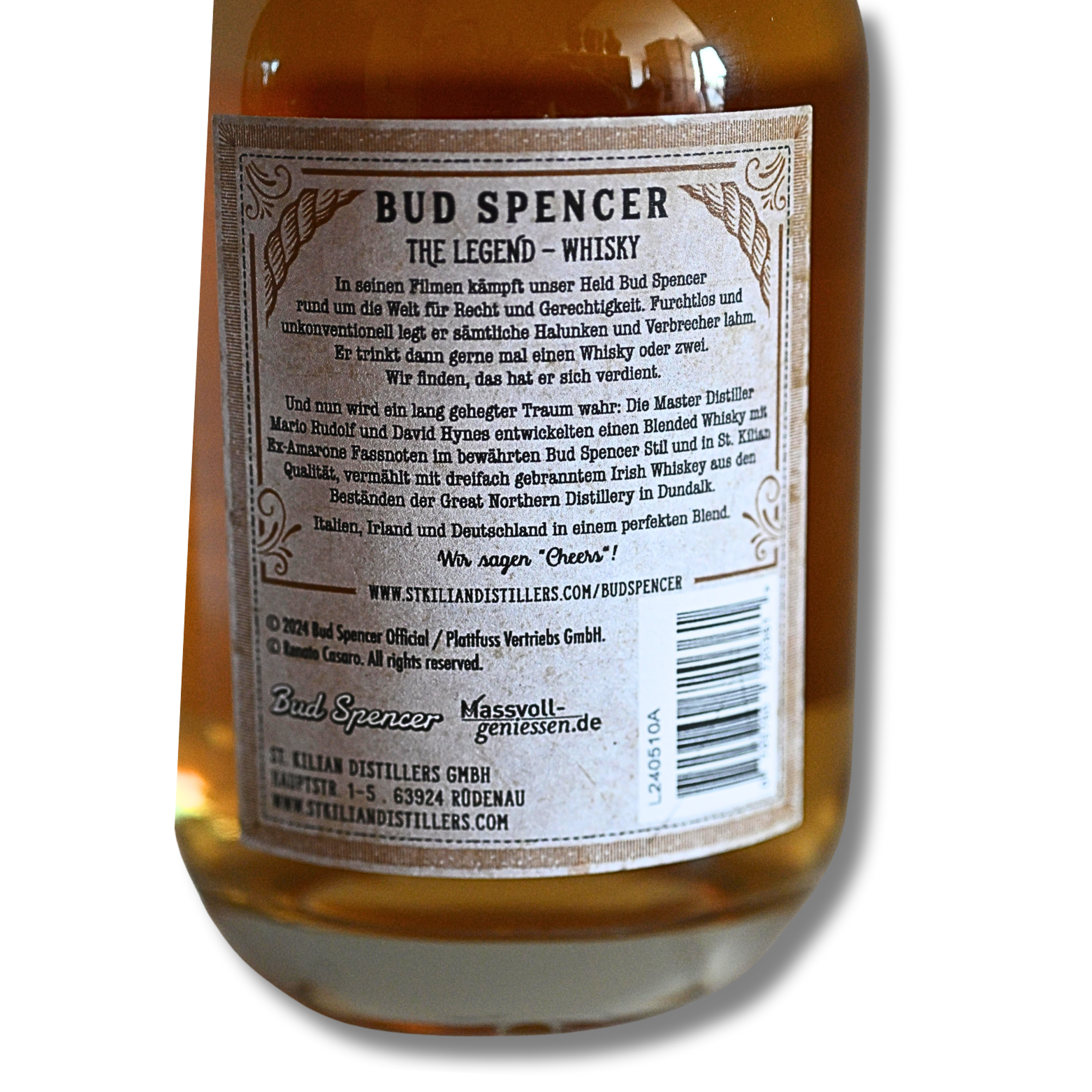 Bud Spencer The Legend Whisky 0,7 Liter 46 % Vol. – Bild 3