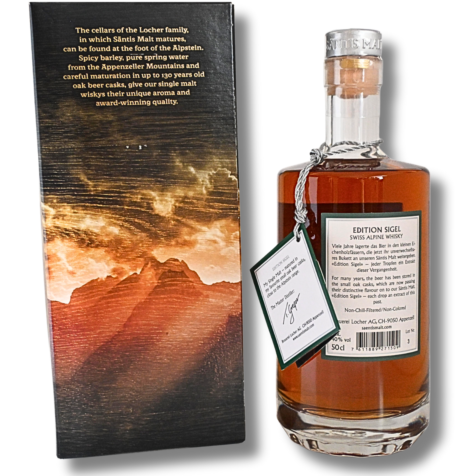 Säntis Malt Edition Sigel Whisky 0,5 Liter 40 % Vol. – Bild 2