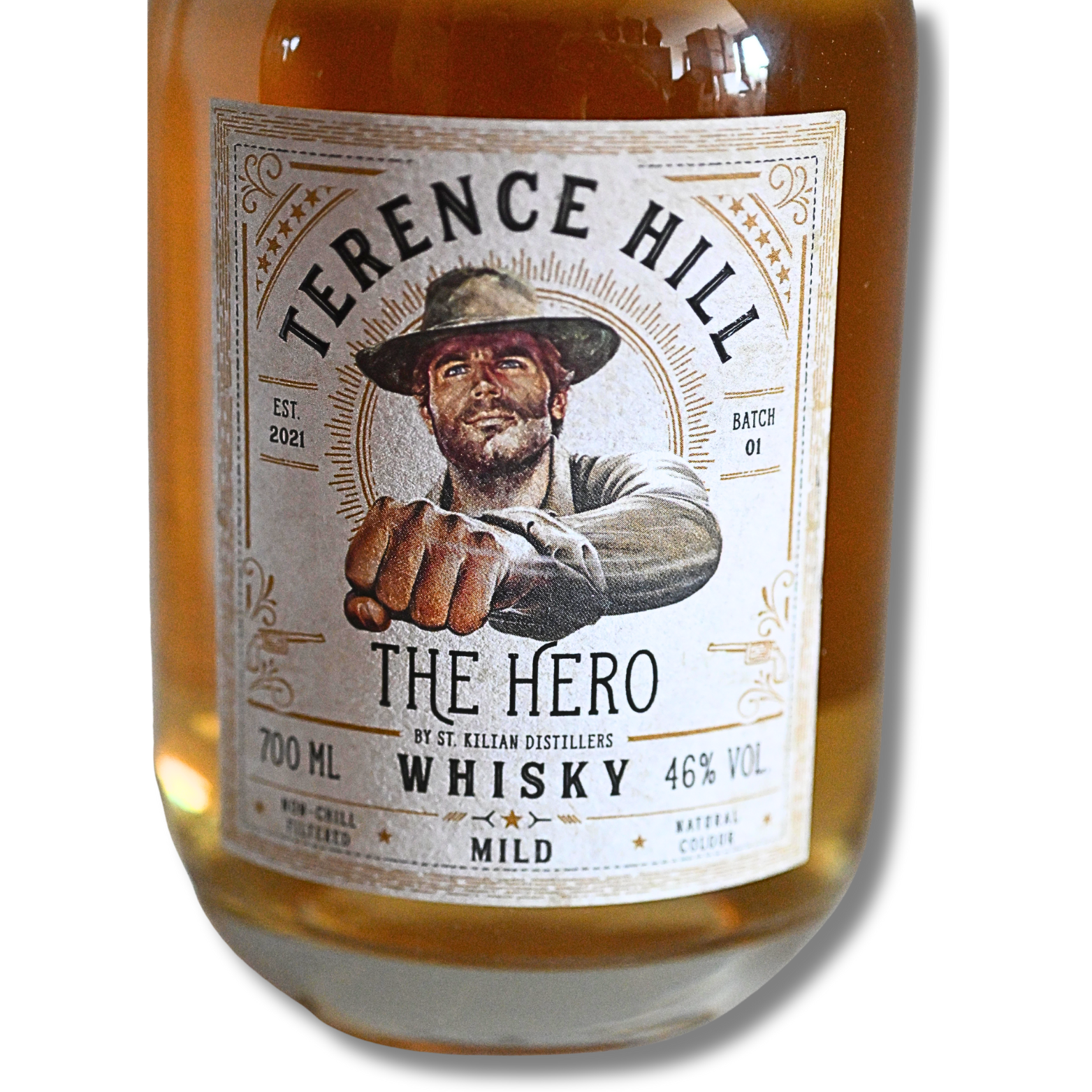 Terence Hill The Hero Whisky mild 0,7 Liter 46 % Vol. – Bild 3