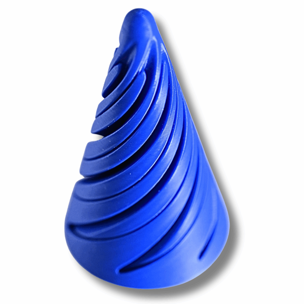 Fidget Spiral Blau – 3D-gedrucktes Entspannungs-Spielzeug – Bewegliche Handspirale ( Blau) aus PLA