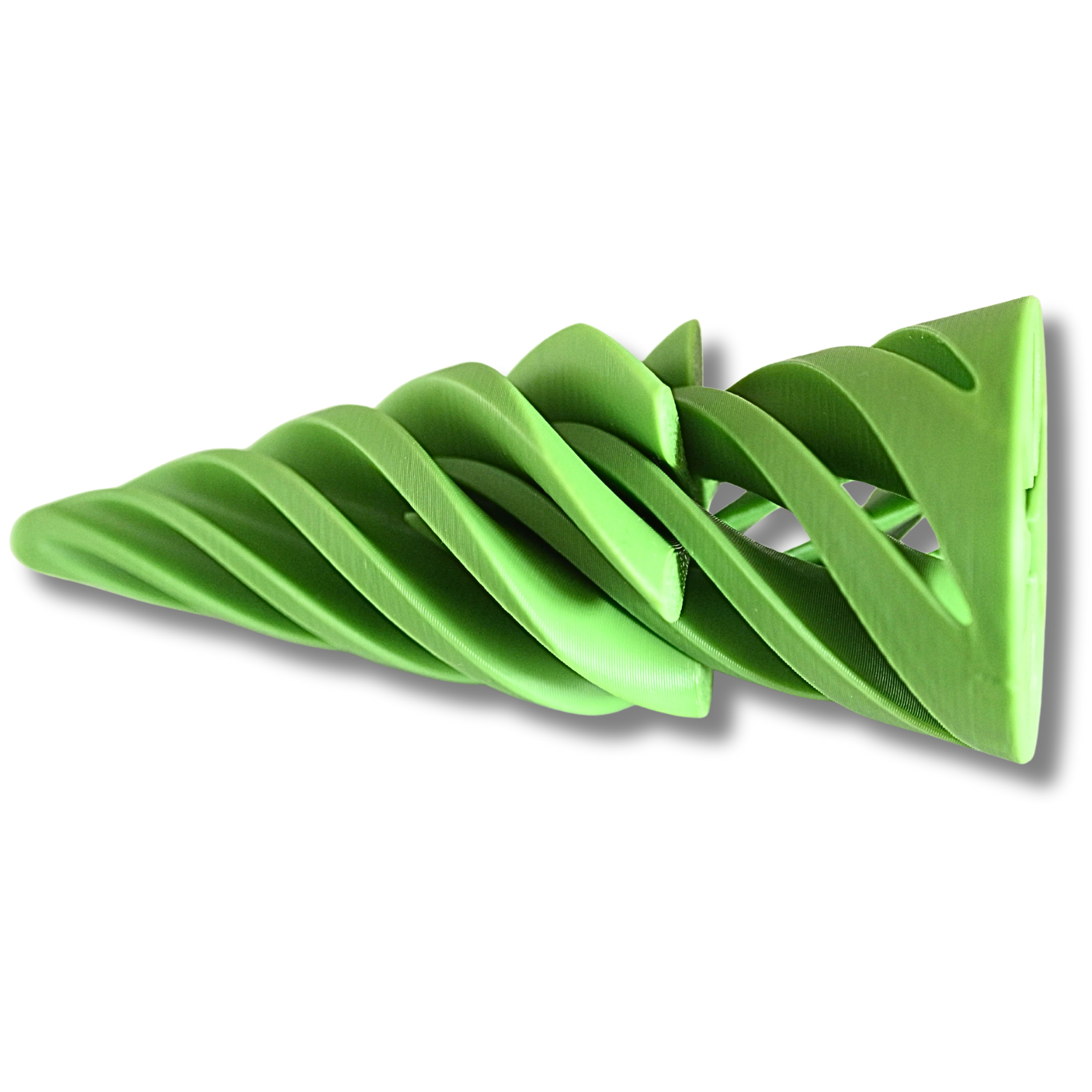 Fidget Spiral – Grün-Grün (PLA) – Bild 3