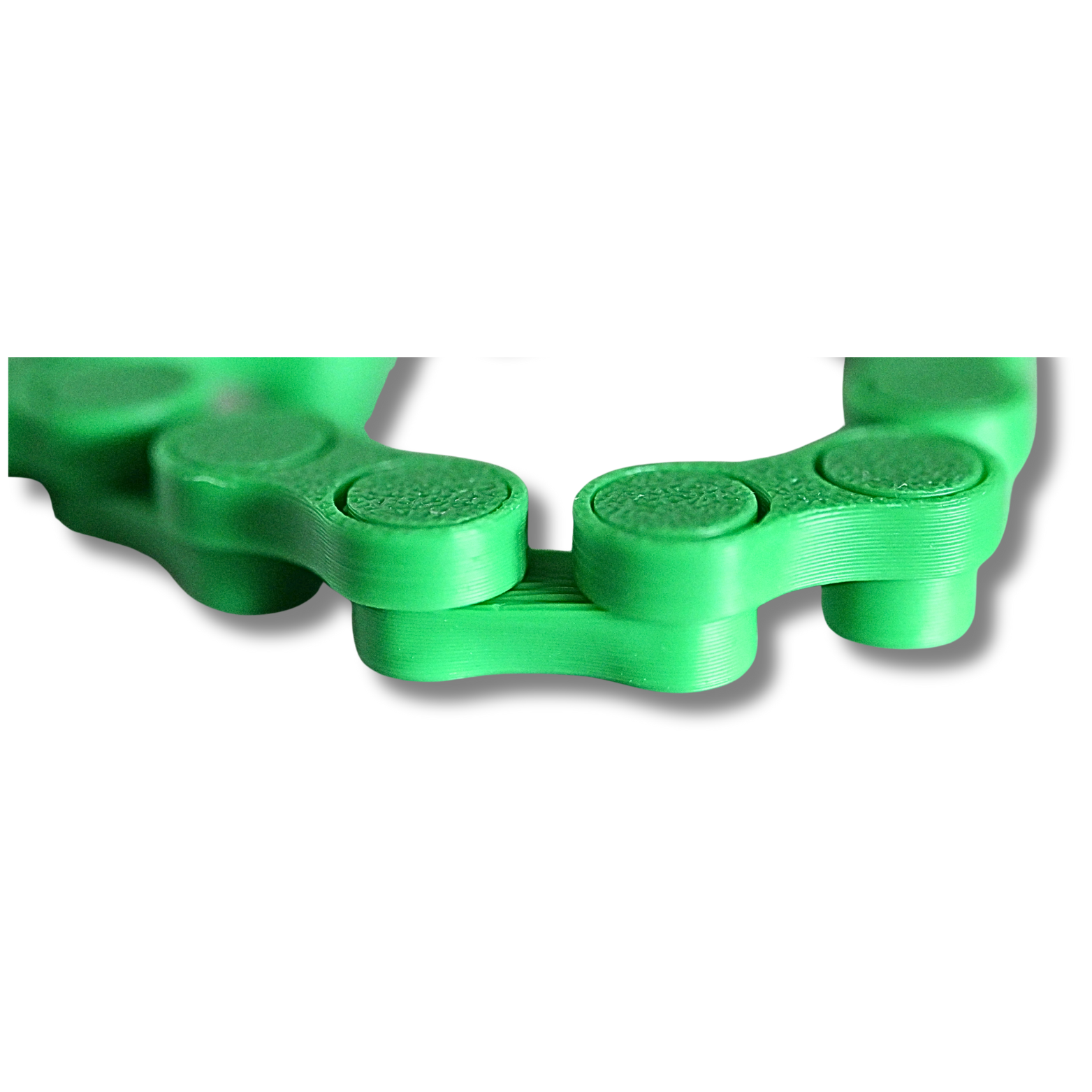 Fidget Kette – 3D-Druck Anti-Stress-Spielzeug, flexibel, grün, sensorisch – Bild 3