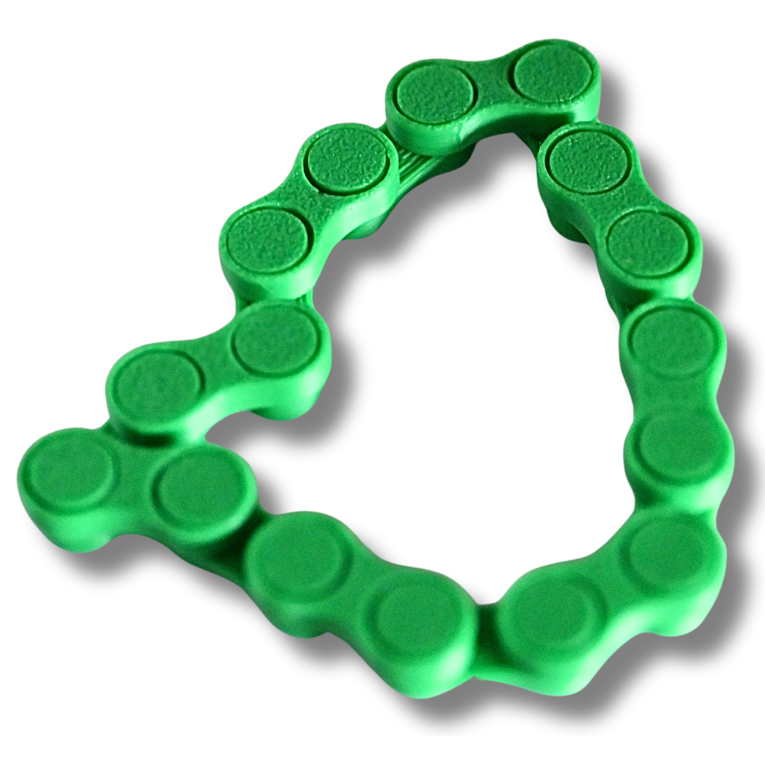 Fidget Kette – 3D-Druck Anti-Stress-Spielzeug, flexibel, grün, sensorisch – Bild 2