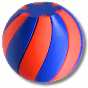 Fidget Spiralkugel – 2-teiliges 3D-Puzzle in Rot / Blau – Entspannungsball