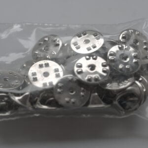 Butterfly Pin-Verschlüsse für Anstecker & Badges (25 Stück)