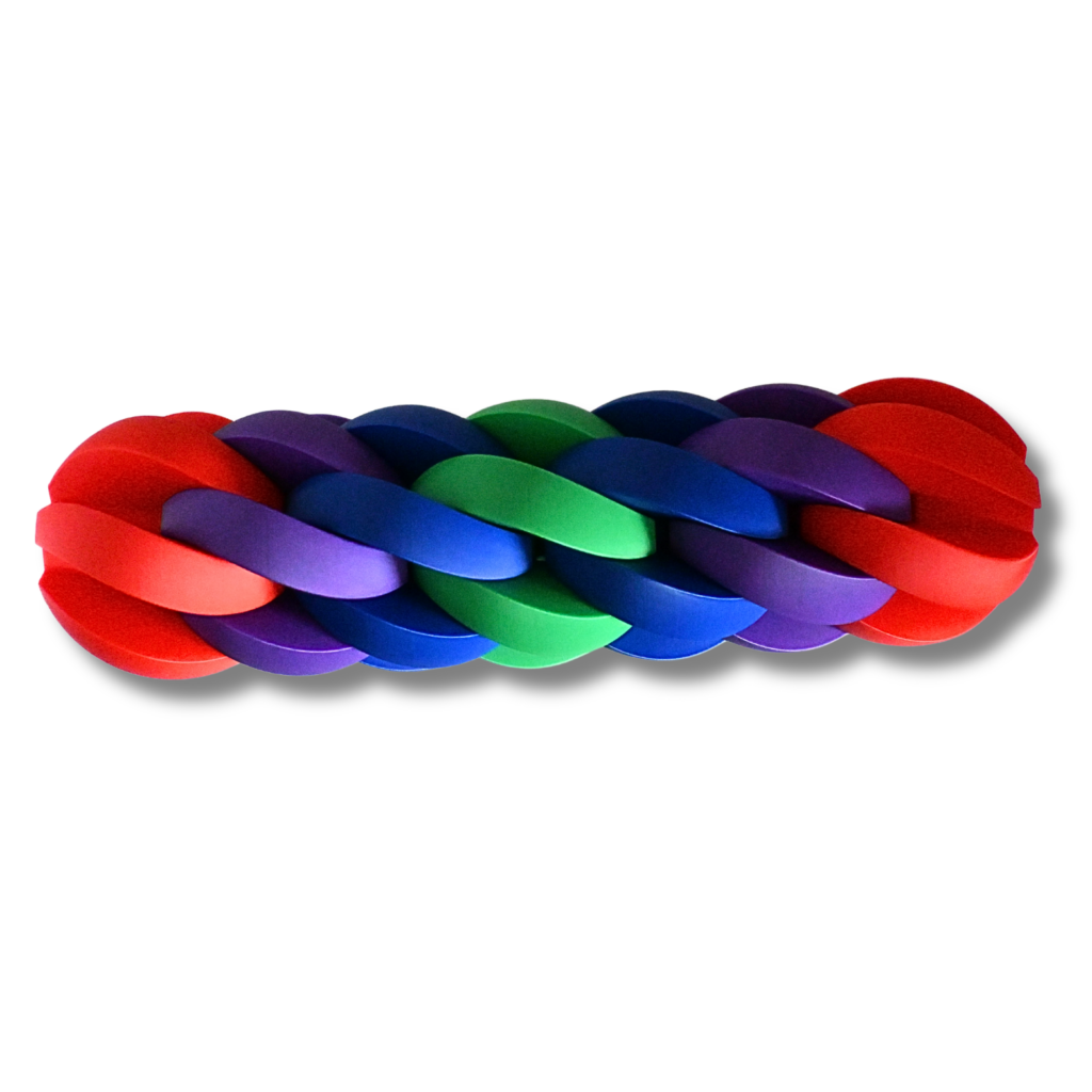 Fidget Kleines Handliches Riffelwalzen Fingerspiel ( Bunt / Mehrfarbig) aus PLA