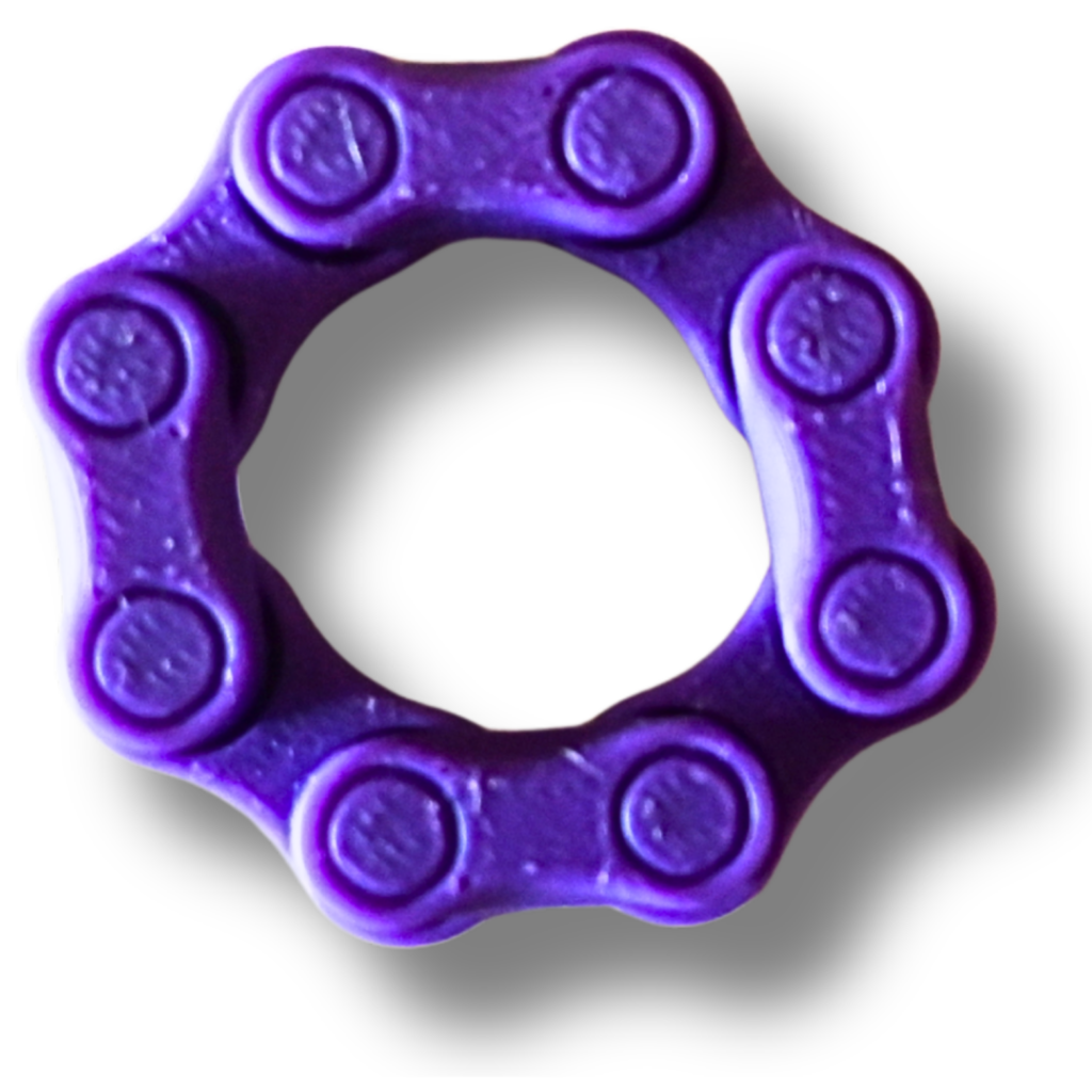 Fidget Kette – 3D-Druck Anti-Stress-Spielzeug, flexibel, lila, sensorisch aus PLA in verschiedenen Farben