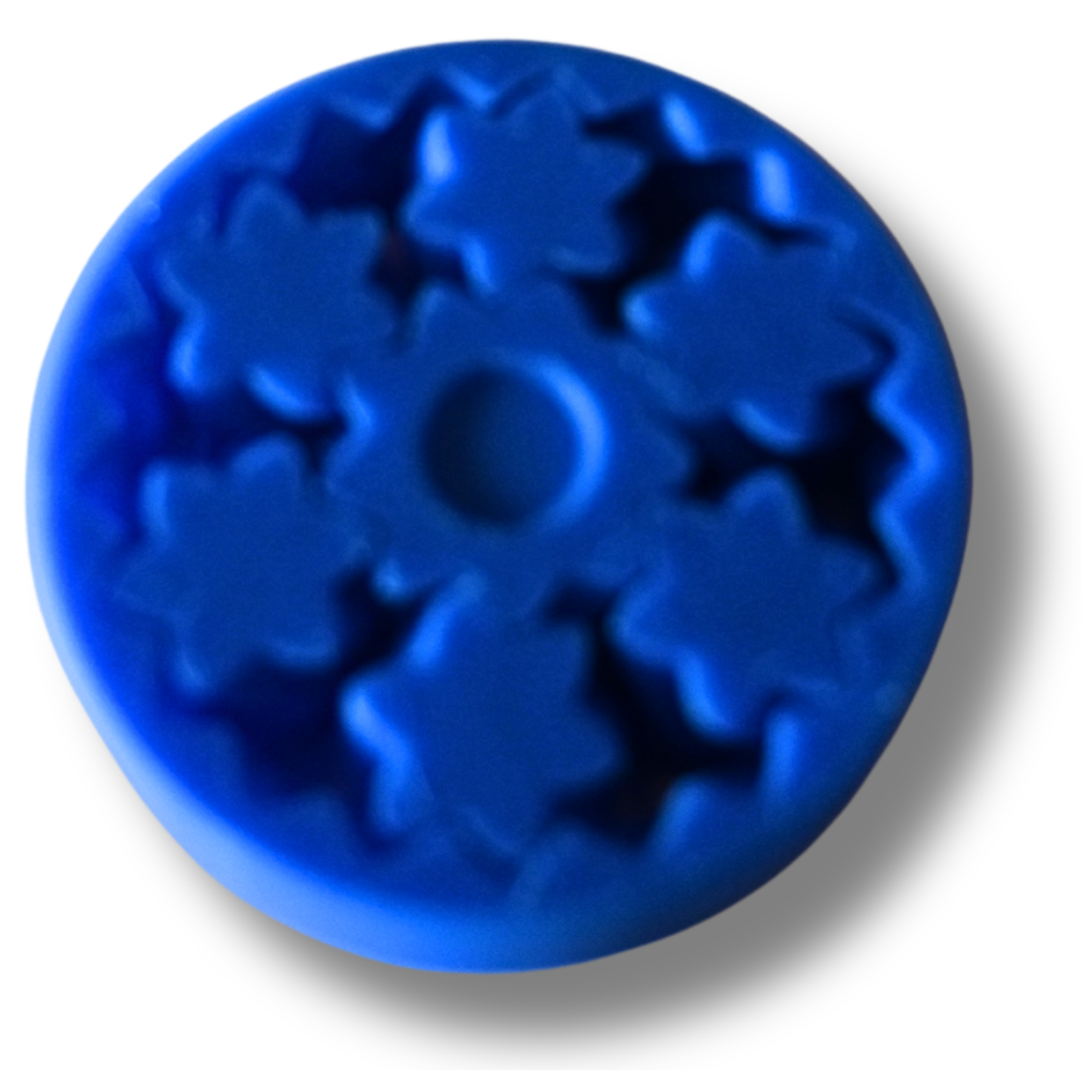 Fidget Zahnrad Blau Klein