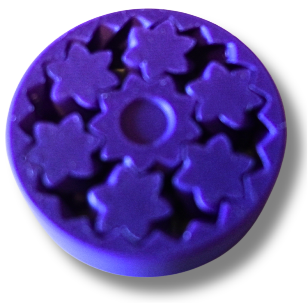 Fidget Zahnrad Lila Klein aus PLA