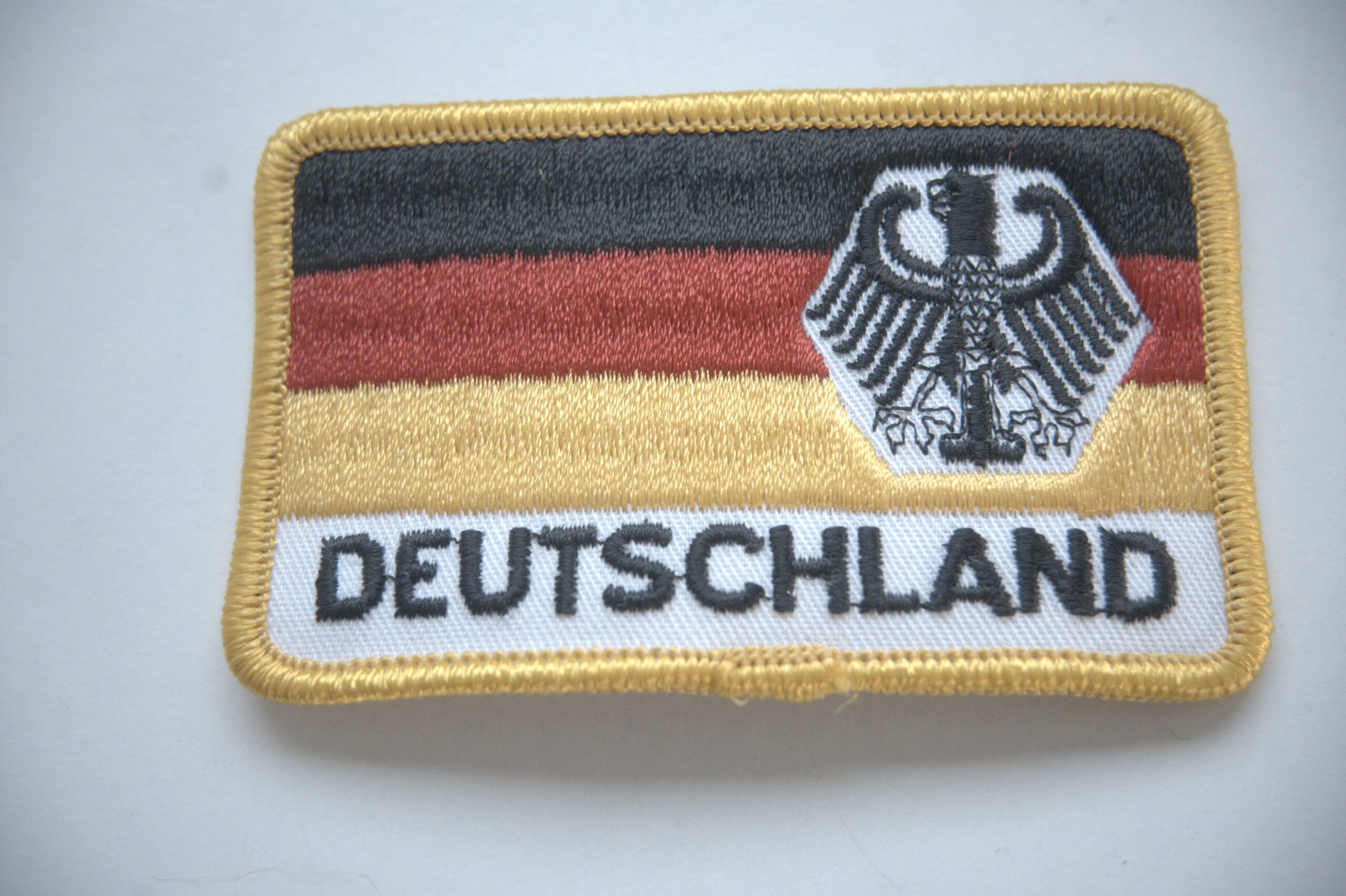Deutschland Aufnäher mit Bundesadler – gestickte Flagge