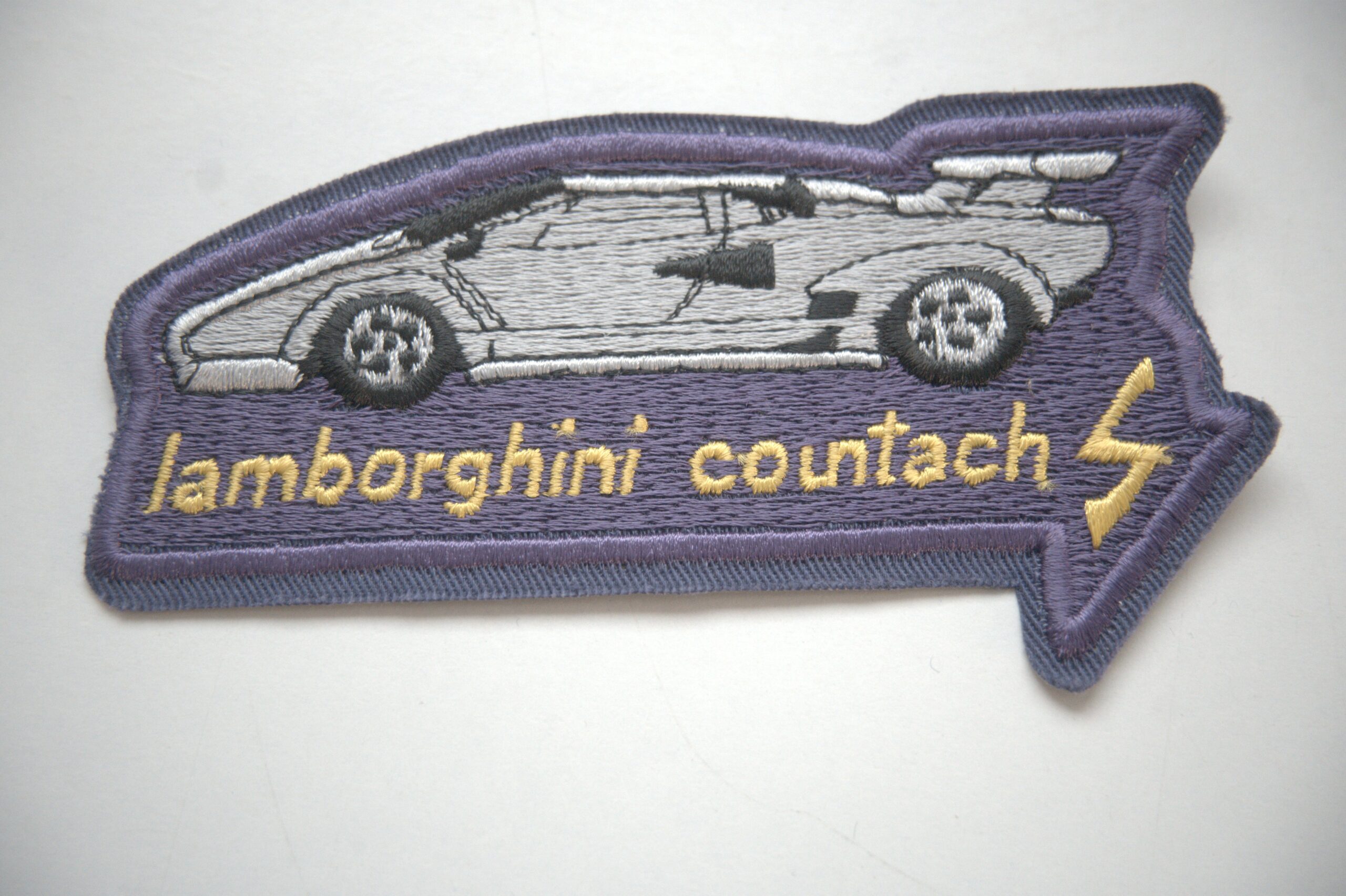 Lamborghini Countach Aufnäher gesticktes Pfeil-Motiv