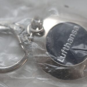 Lufthansa Schlüsselanhänger – Rund, Metall – Original Design – 5 Stück