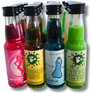 Likör Factory Probierset 20 × 0,02 Liter Mini-Liköre (7 Sorten in einer Box).