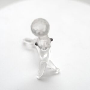 Glasfigur Robbe – transparente Tierfigur aus Glas