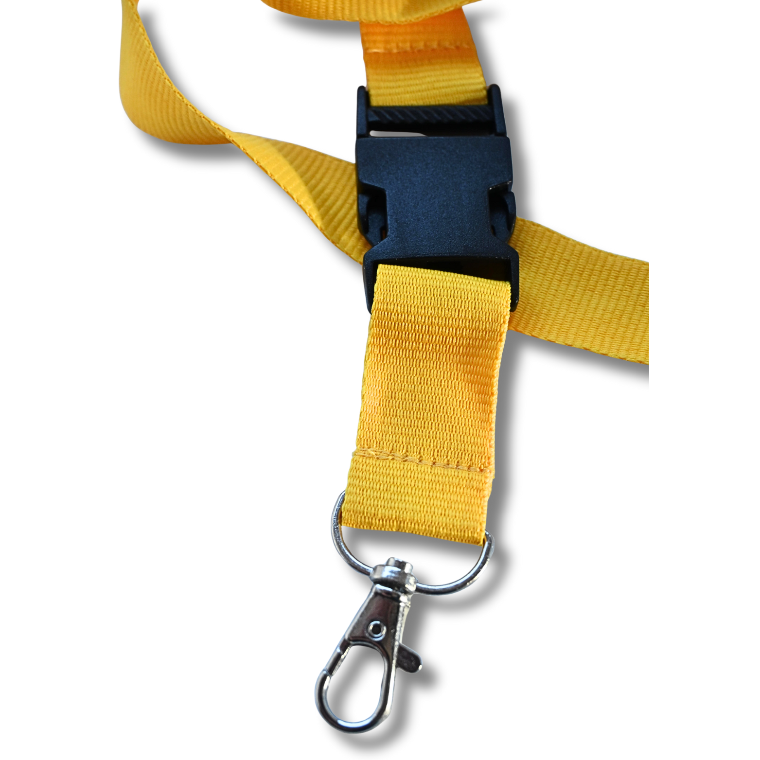 Schlüsselband Gelb mit Karabiner & Sicherheitsverschluss – Bild 2