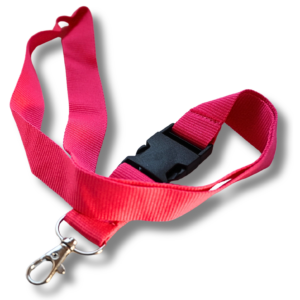 Schlüsselband rosa / pink mit Sicherheitsverschluss und Karabinerhaken