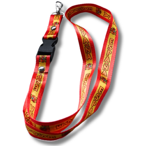 Schlüsselband „España“ (Spanien) – rot-gelb, mit Karabiner & Sicherheitsverschluss