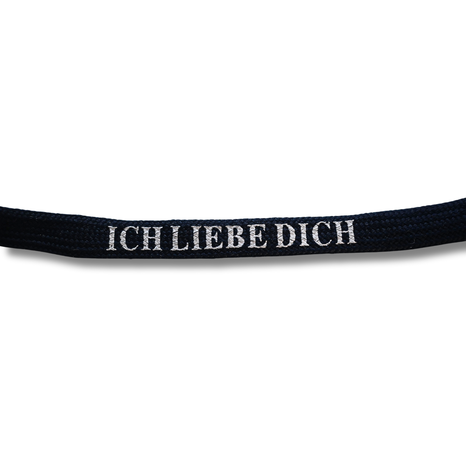 Schlüsselband „Ich liebe dich“ – Schwarz, mit Karabiner & Handyband (Neuware) – Bild 3