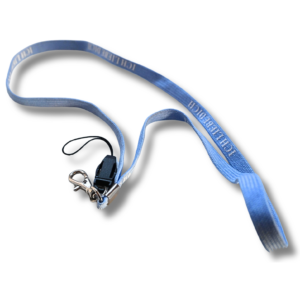 Schlüsselband „Ich liebe dich“ – hellblau